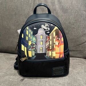 Loungefly Disney Harry Potter Diagon Alley Sequins Mini Backpack
